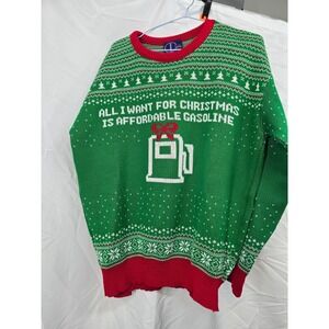 Dress Code New York Affordable Gasoline Dan Crenshaw Ugly Christmas Sweater XL